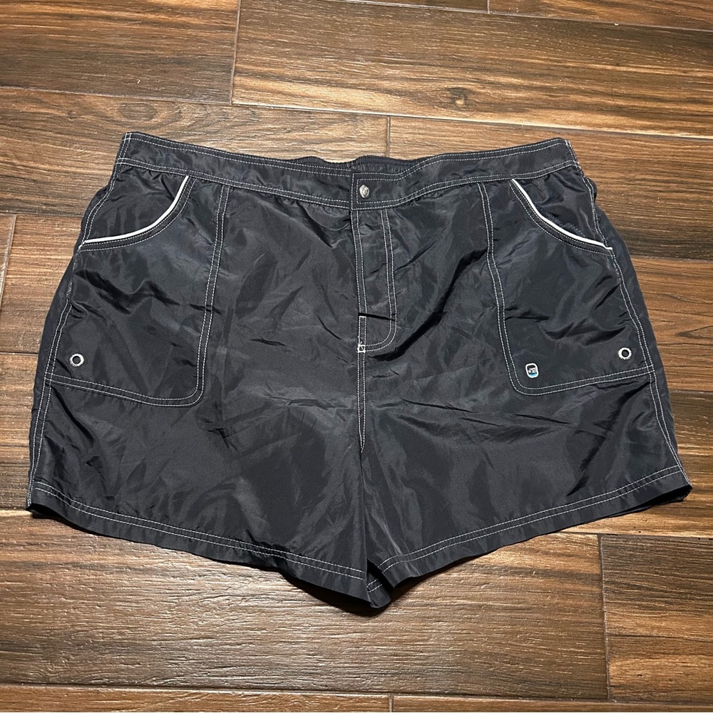 Free Country Athletic Shorts 1X 16W 18W Gray Swim Liner